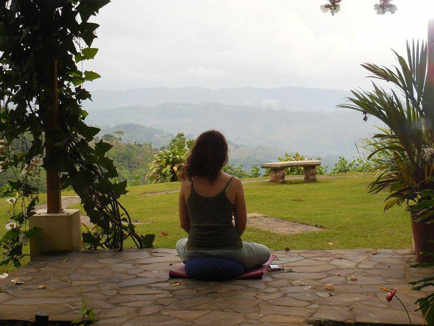 Meditating in Costa Rica